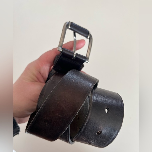 Fossil‎ Brown Leather Belt Men's Size 40 - Picture 3 of 10